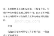 乒乓球技巧大揭秘（提高乒乓球水平的关键技巧与训练方法）